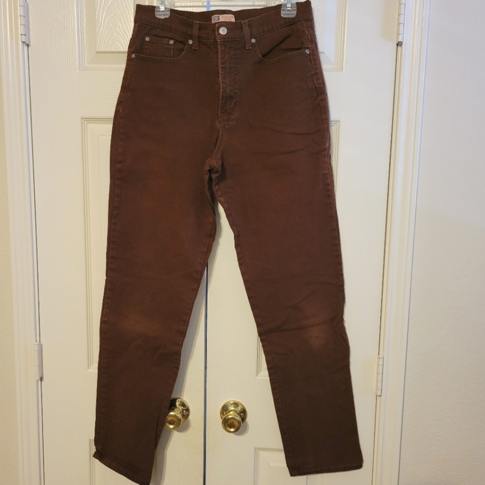 Tall Ladies's Jeans - Brown Size 10 Tall Jeans / 10 Long Jeans - 32" Inseam